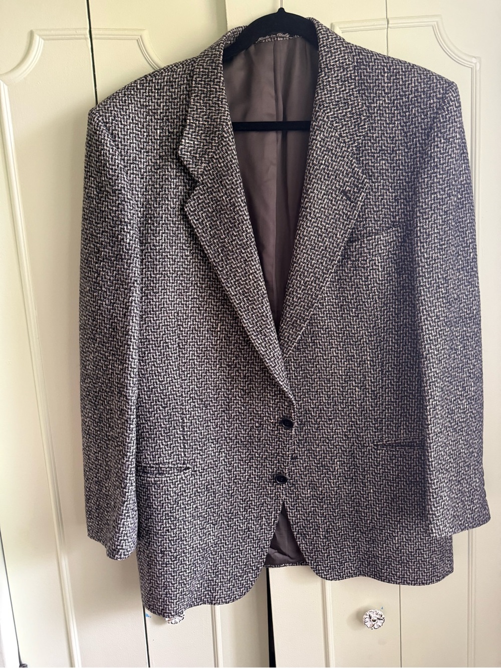 Giorgio Armani Gray Tweed Sport Coat